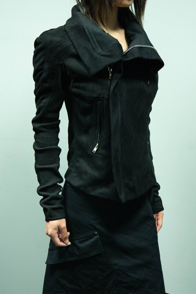 Vintage Flocking Leather Coat