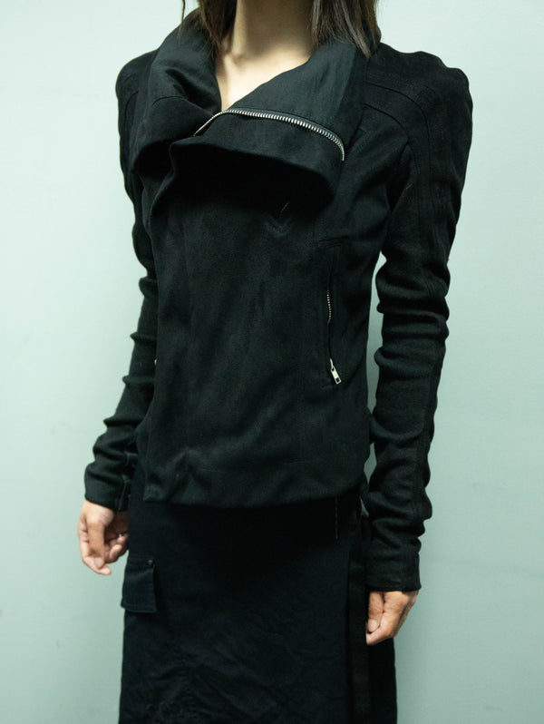 Vintage Flocking Leather Coat
